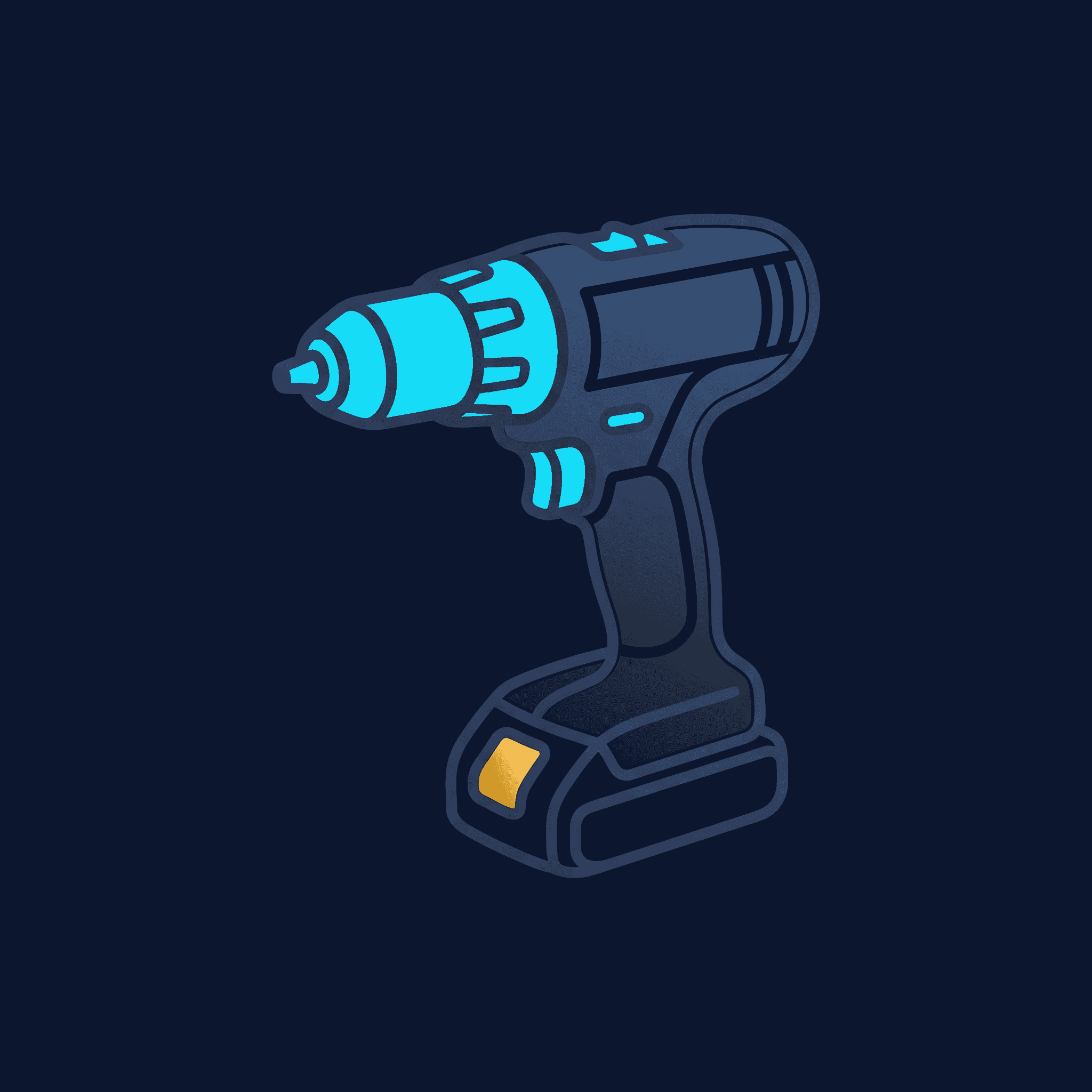Cordless drill icon